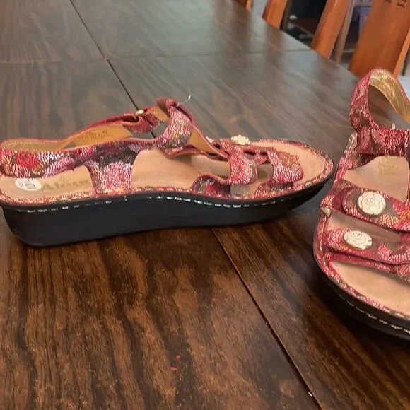 Alegria size 41 sandals great for being on your feet all day boho floral… - Picture 6 of 12